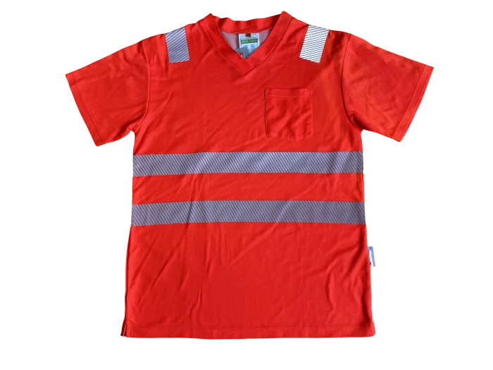 Hi Vis rauð teeskyrta